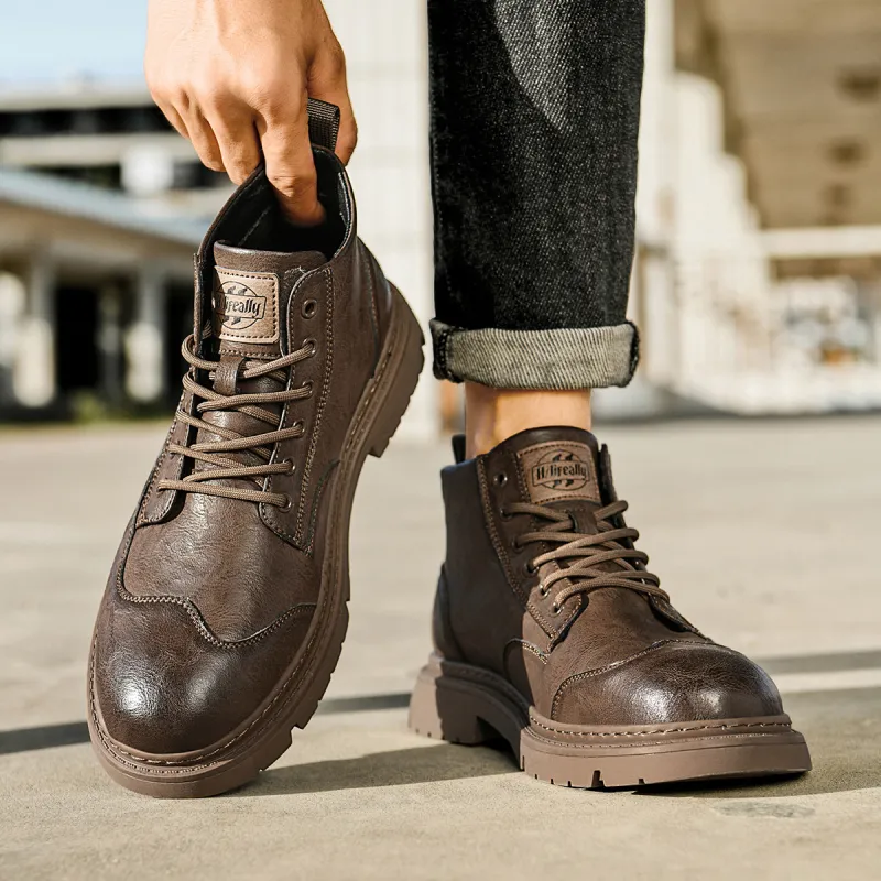 HLA High-Top Casual Shoes Men's-6
