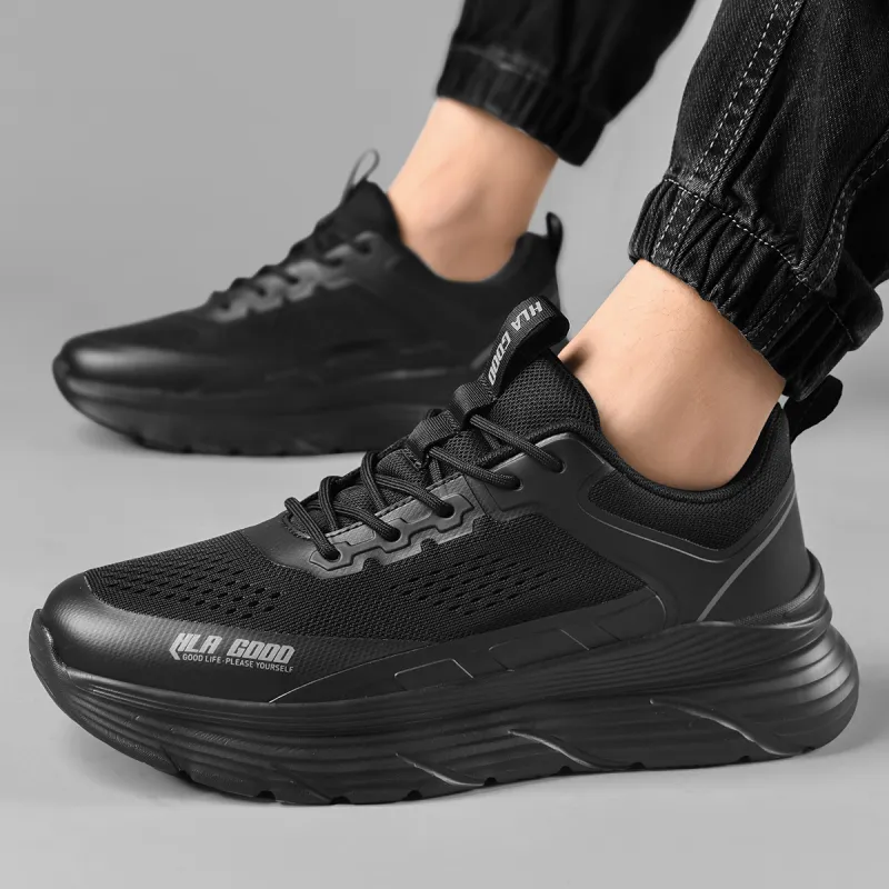 HLA Breathable And Resilient Low Top Running Shoes Men's-5