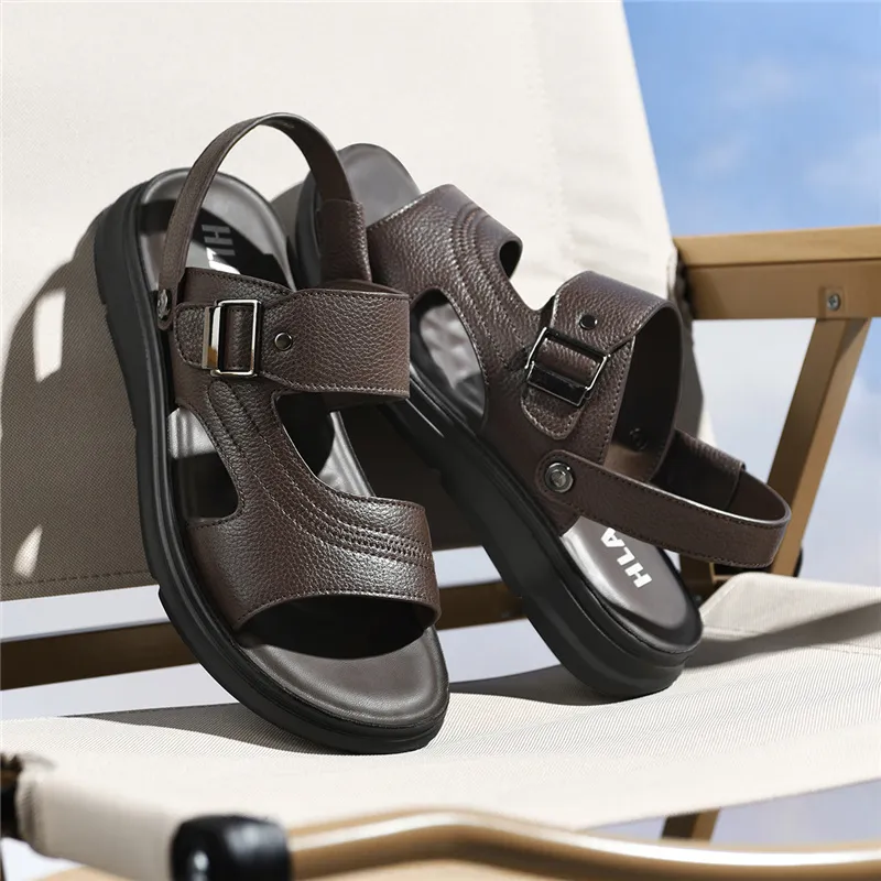 HLA Roman Sandals Men-10