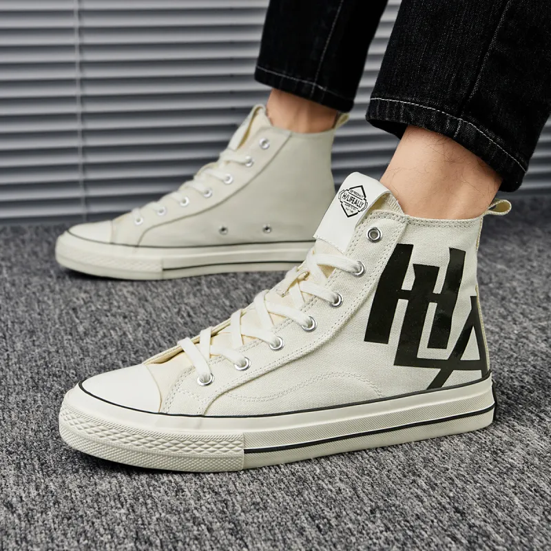 HLA High Top Canvas Shoes Unisex-6