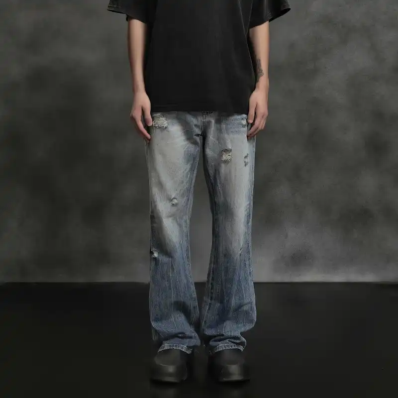 GNOMESHGH Jeans Unisex Denim Blue-4