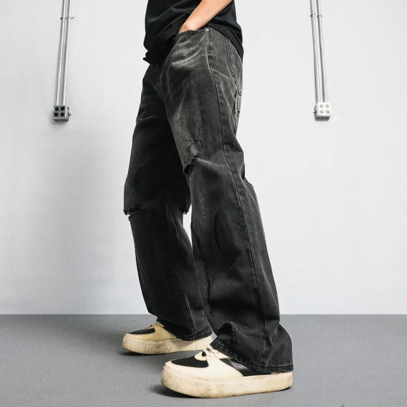 GNOMESHGH Jeans Unisex Black-7