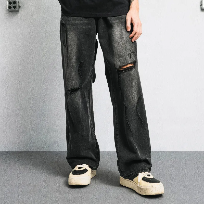 GNOMESHGH Jeans Unisex Black-6