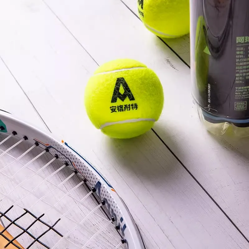 Deli Tennis Balls Wool Match Ball Indoor And Outdoor Practice, Competition Yellow-13