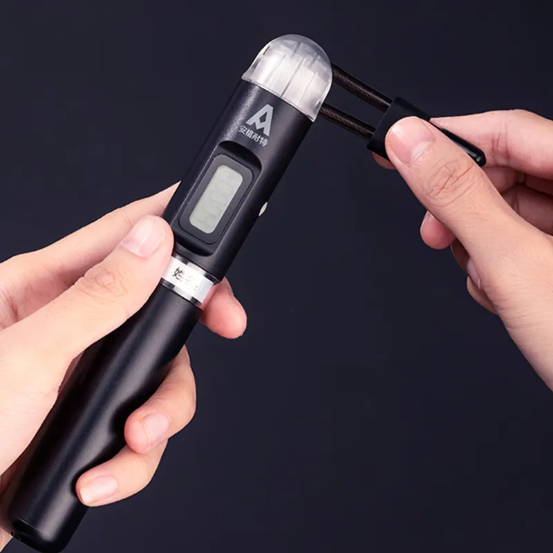Deli Aerobic Fat Reduction Smart Counting Jump Ropes Adults PVC+Iron Alloy Rope ABS Controller 3m-3