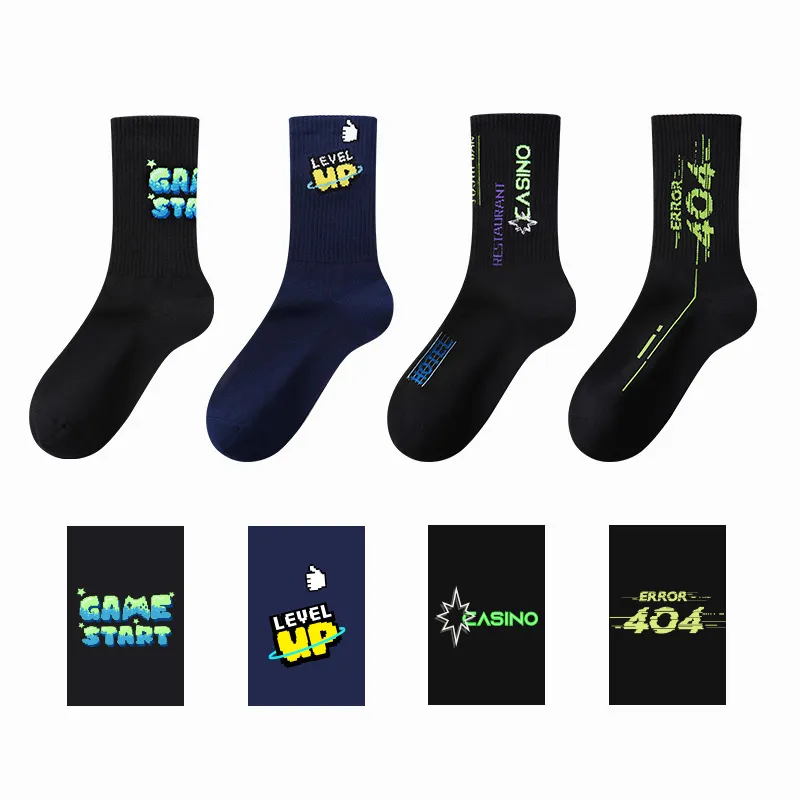 Crabsecret Battle Armor Series Mid-Calf Socks Men's 4 Pack-6