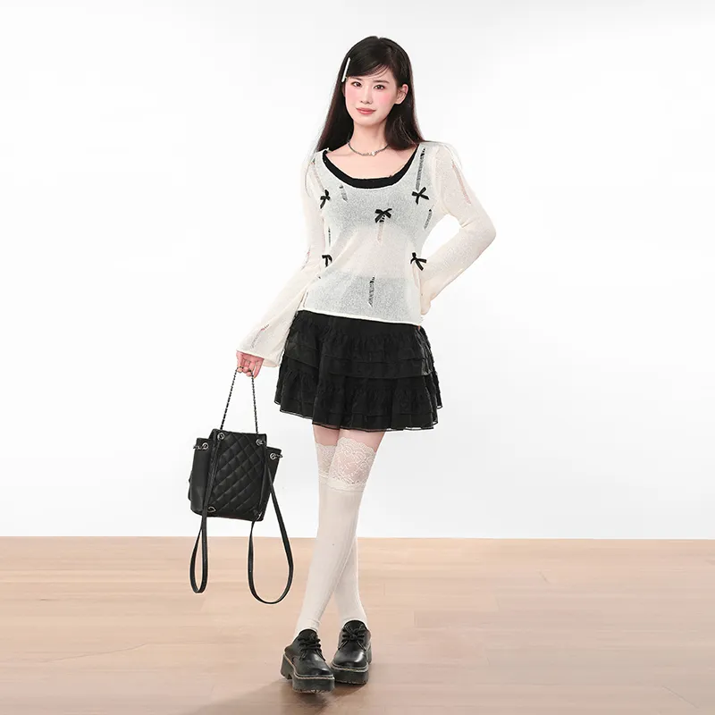 Princess Berdele Knitwear Women's White-2