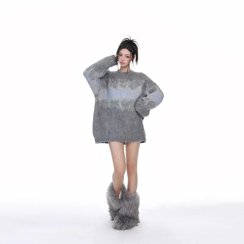 Princess Berdele Knitwear Women's Gray-2