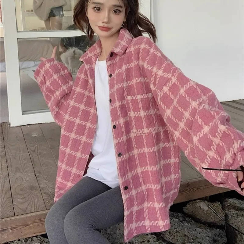 Princess Berdele Shirts Women's Pink Plaid-6