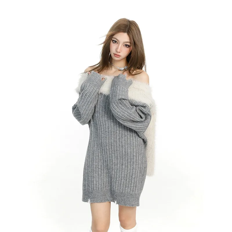 Princess Berdele Knitwear Women's Gray-6