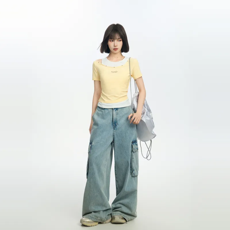 Princess Berdele Set in Sleeve T Shirt Women's-3