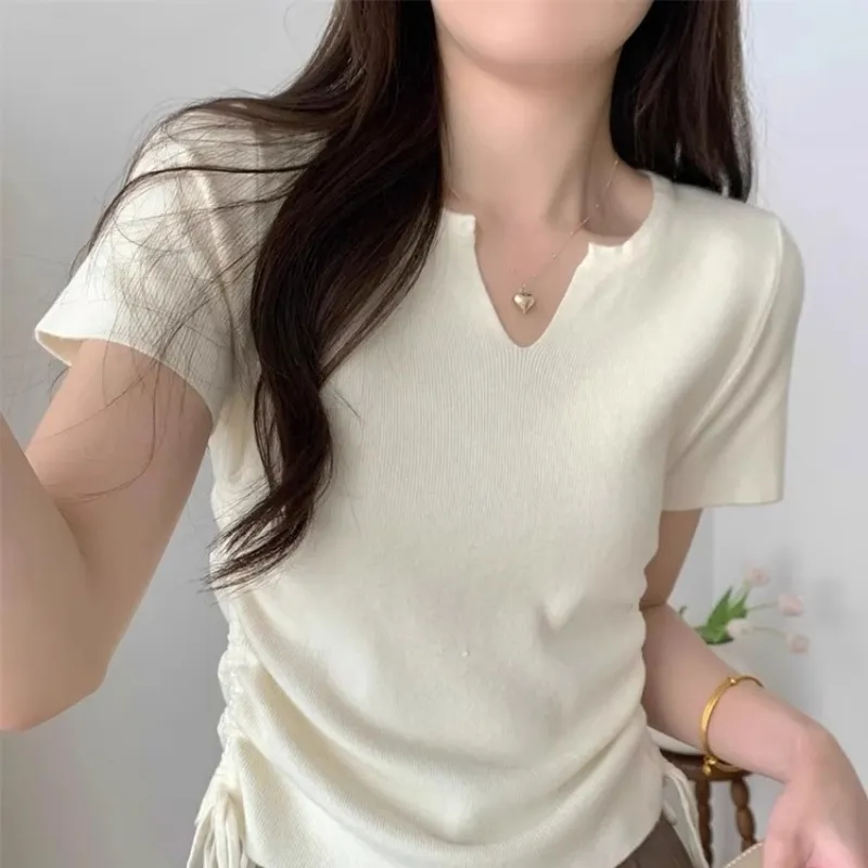 Princess Berdele Set in Sleeve T Shirt Women's Apricot-3