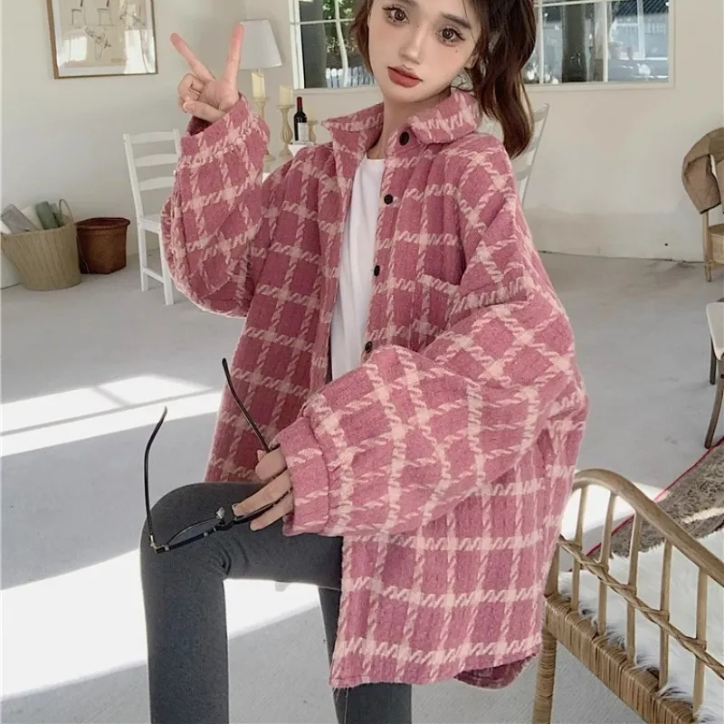 Princess Berdele Shirts Women's Pink Plaid-2