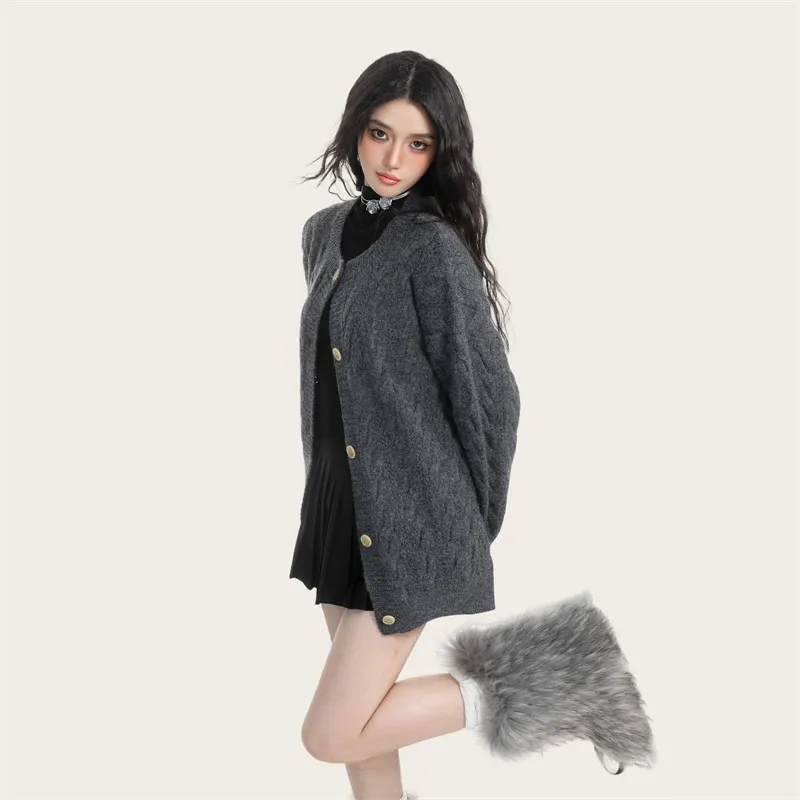 Princess Berdele Knitwear Women's Gray-1