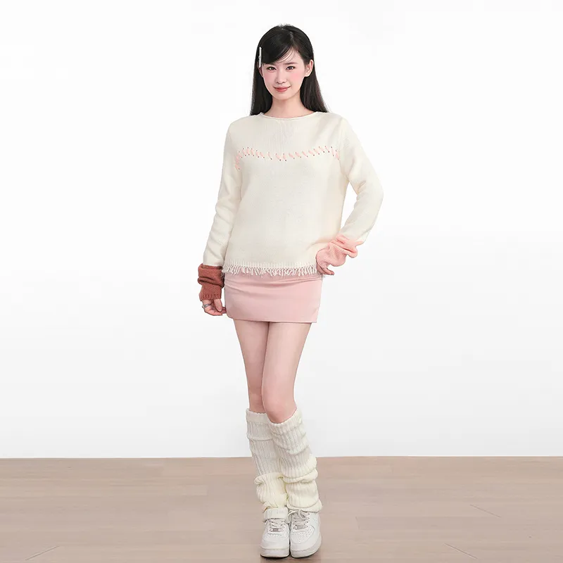 Princess Berdele Knitwear Women's Apricot-4
