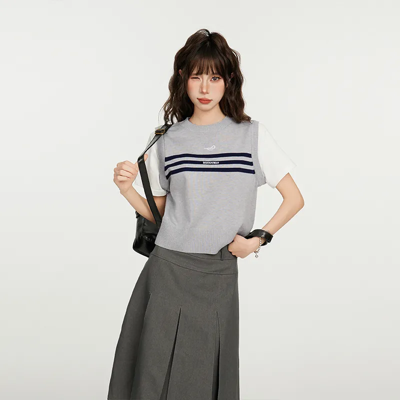 Princess Berdele Set in Sleeve T Shirt Women's Gray/Giveaway-3