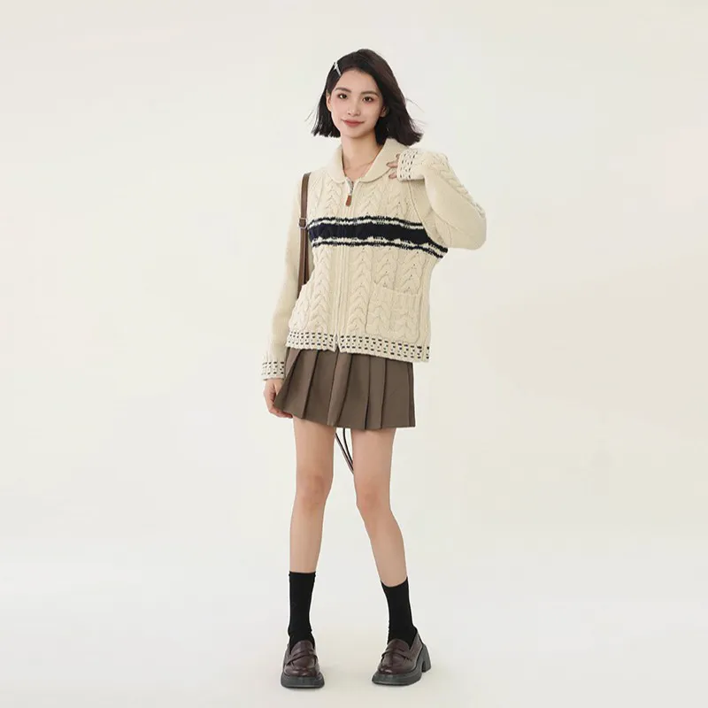 Princess Berdele Knitwear Women's Rough Beige-2
