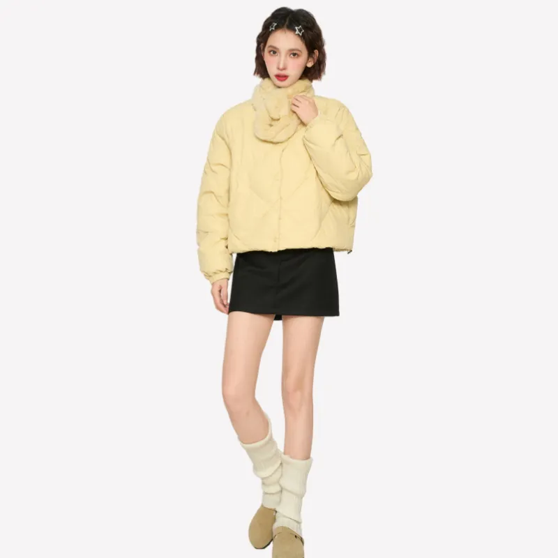 Princess Berdele Puffer Jacket Women's Yellow-4