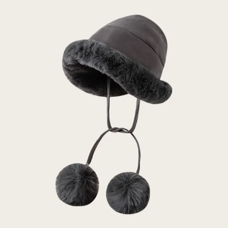 Moore Joan Suede Mongolian Hat Unisex-3