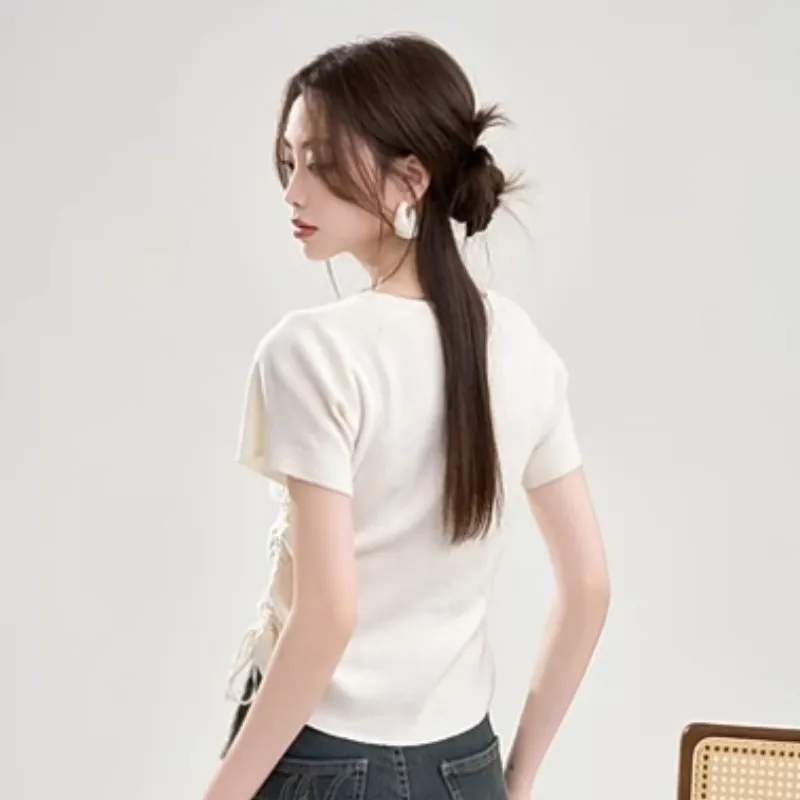 Princess Berdele Set in Sleeve T Shirt Women's Apricot-4