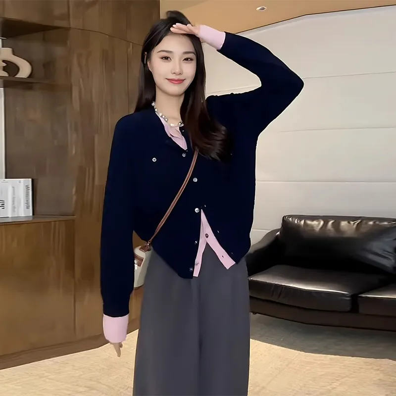 Princess Berdele Knitwear Women's Navy Blue-2