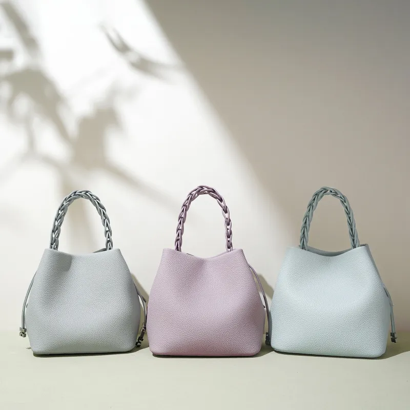 COURONNE Top Grain Cow Leather Handbag Women's Multicolor-18