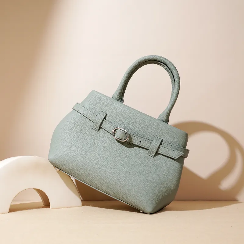 COURONNE Top Grain Cow Leather Kelly Bag Handbag Regular Women's Multicolor-10