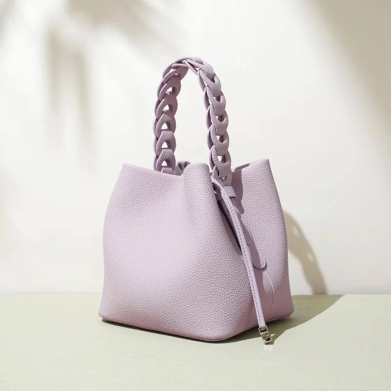 COURONNE Top Grain Cow Leather Handbag Women's Multicolor-17