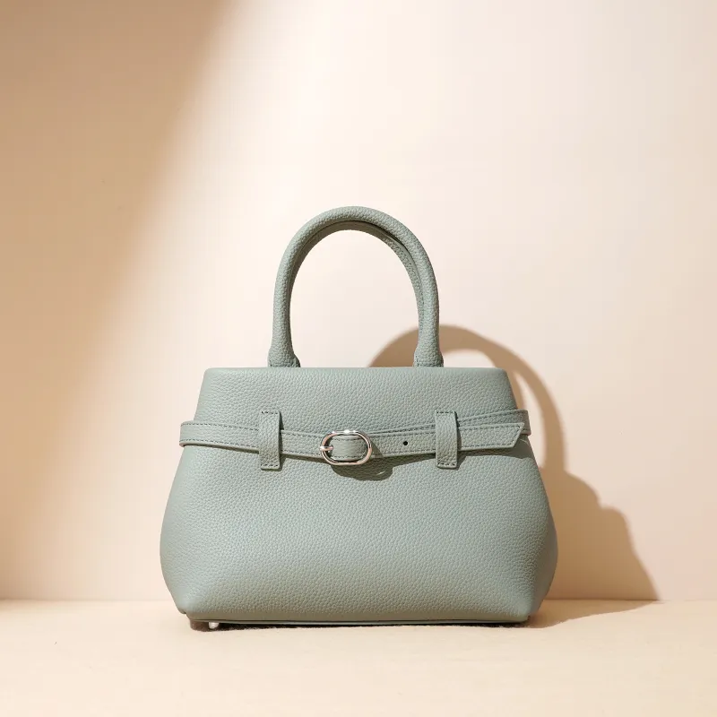COURONNE Top Grain Cow Leather Kelly Bag Handbag Regular Women's Multicolor-8