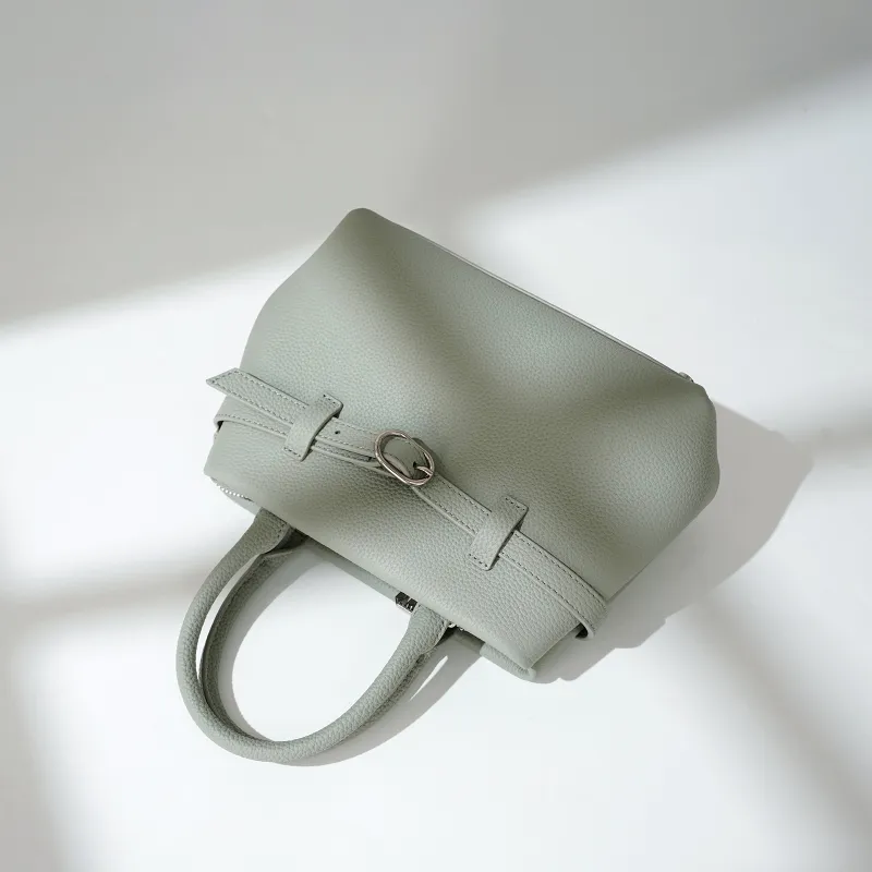 COURONNE Top Grain Cow Leather Kelly Bag Handbag Regular Women's Multicolor-7