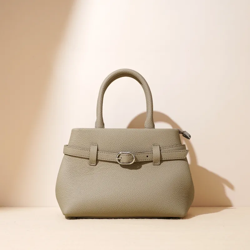 COURONNE Top Grain Cow Leather Kelly Bag Handbag Regular Women's Multicolor-27