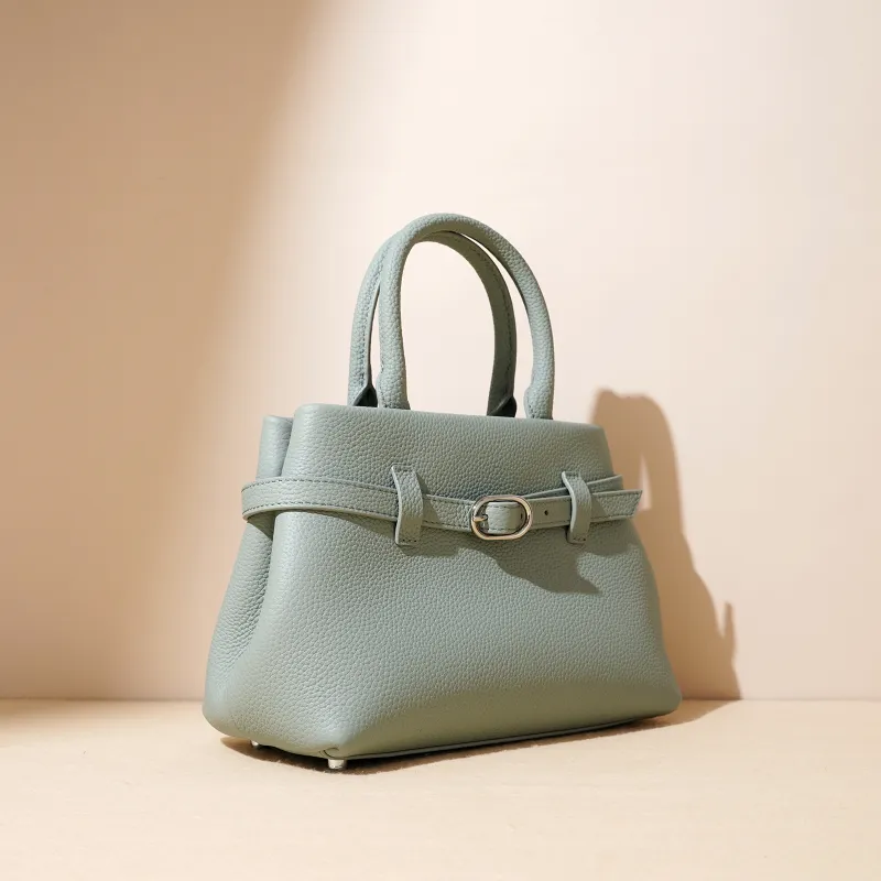 COURONNE Top Grain Cow Leather Kelly Bag Handbag Regular Women's Multicolor-9
