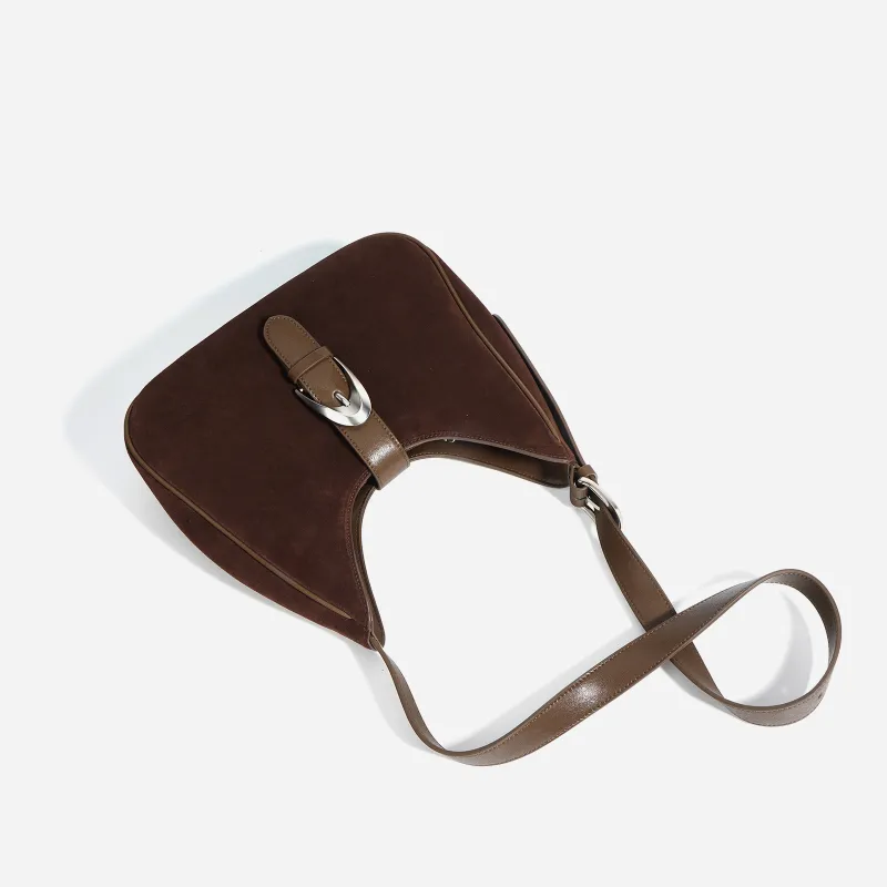 COURONNE Matte Cow Leather Shoulder Bag Regular Women's Multicolor-11