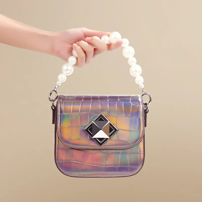 COURONNE Cow Leather Handbag Regular Women's Multicolor-11