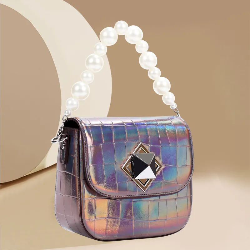 COURONNE Cow Leather Handbag Regular Women's Multicolor-10