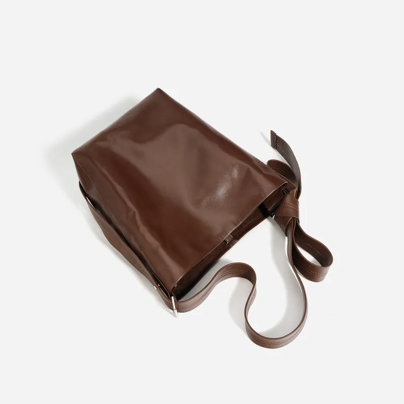 COURONNE Top Grain Cow Leather Crossbody Bag, Bucket Bag, Shoulder Bag Regular Women's Multicolor-3