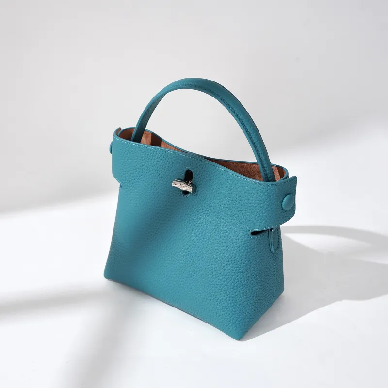 COURONNE Cow Leather Crossbody Bag, Bucket Bag, Handbag Regular Women's Multicolor-1
