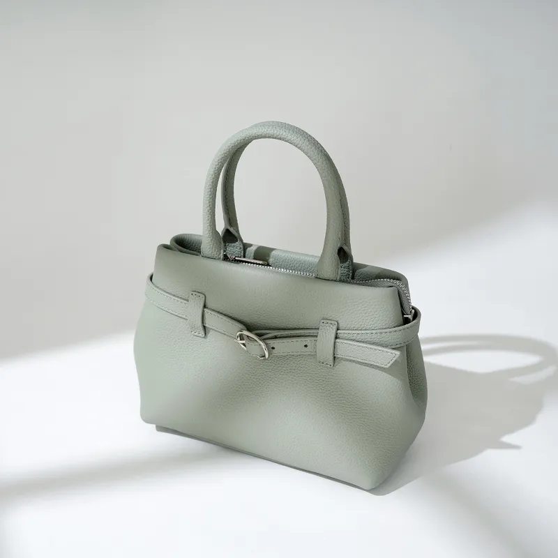 COURONNE Top Grain Cow Leather Kelly Bag Handbag Regular Women's Multicolor-6
