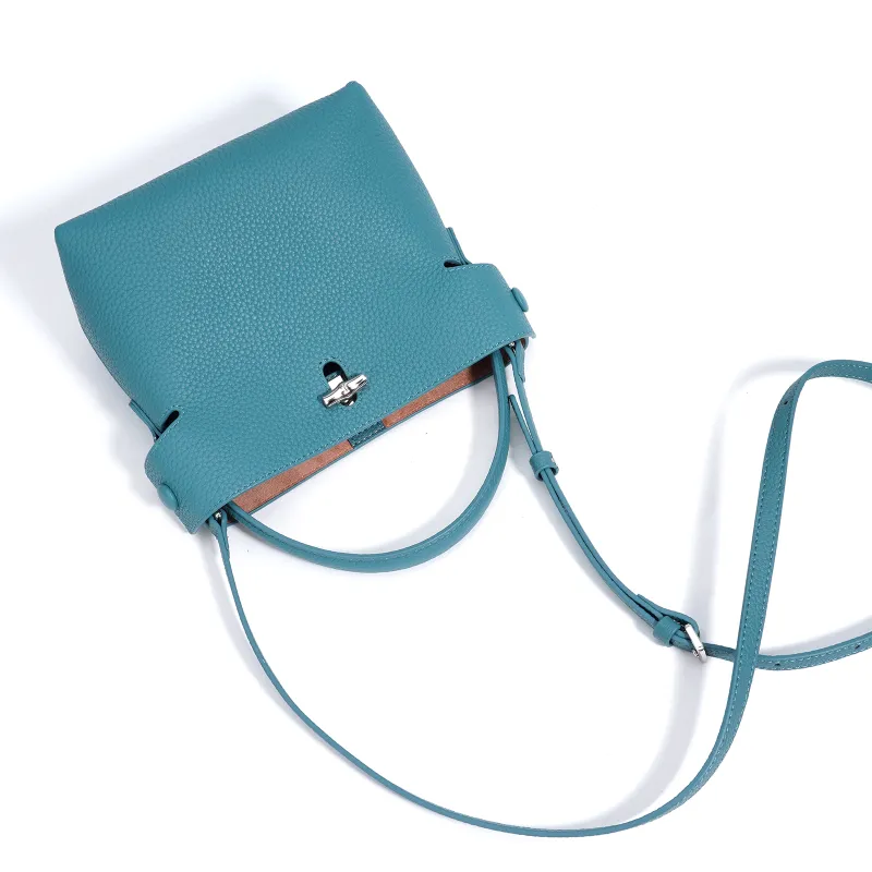 COURONNE Cow Leather Crossbody Bag, Bucket Bag, Handbag Regular Women's Multicolor-2