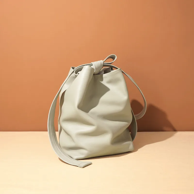 COURONNE Top Grain Cow Leather Crossbody Bag, Bucket Bag, Shoulder Bag Regular Women's Multicolor-8
