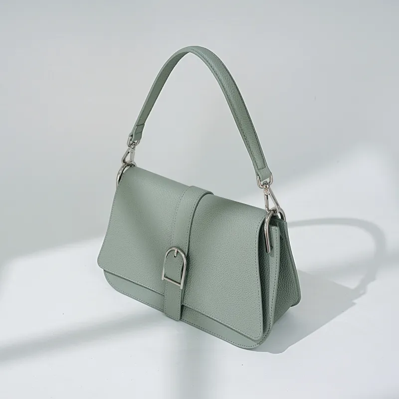 COURONNE Top Grain Cow Leather One Shoulder Handbag Women's Multicolor-3