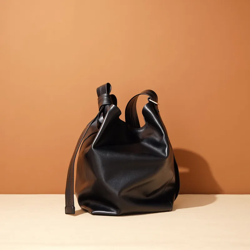 COURONNE Top Grain Cow Leather Crossbody Bag, Bucket Bag, Shoulder Bag Regular Women's Multicolor-12
