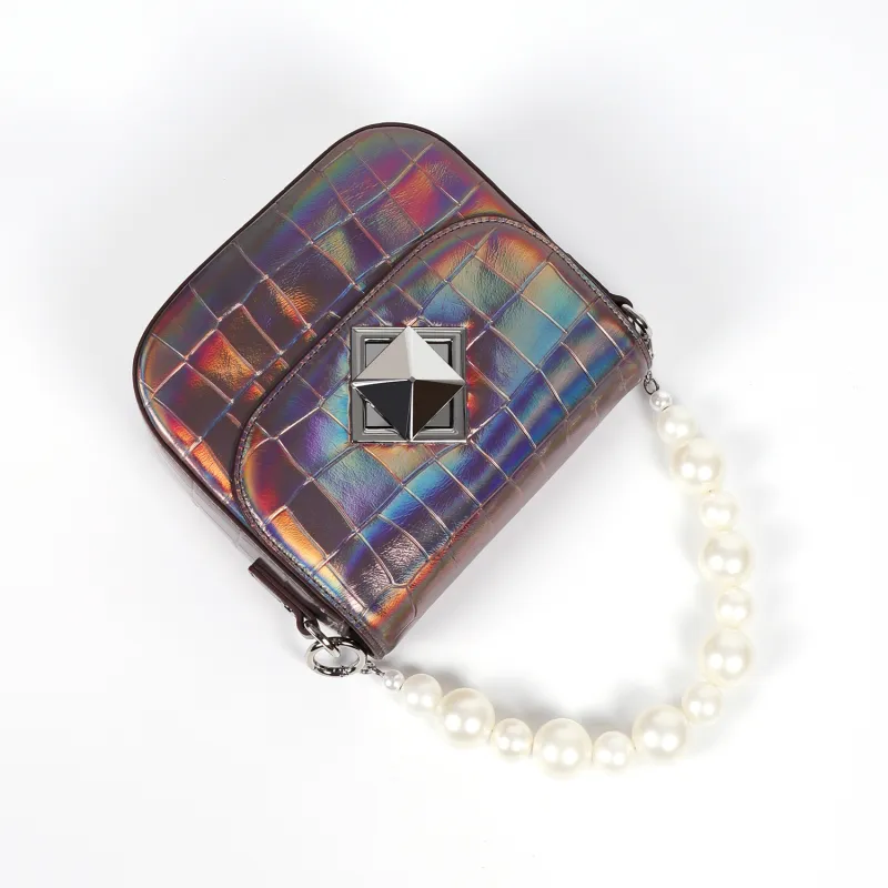 COURONNE Cow Leather Handbag Regular Women's Multicolor-8