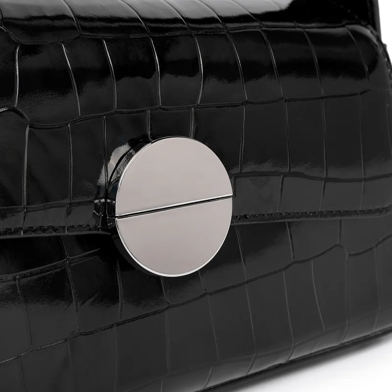 COURONNE Cow Leather Shoulder Bag Women's Multicolor Black/Multicolor White-4