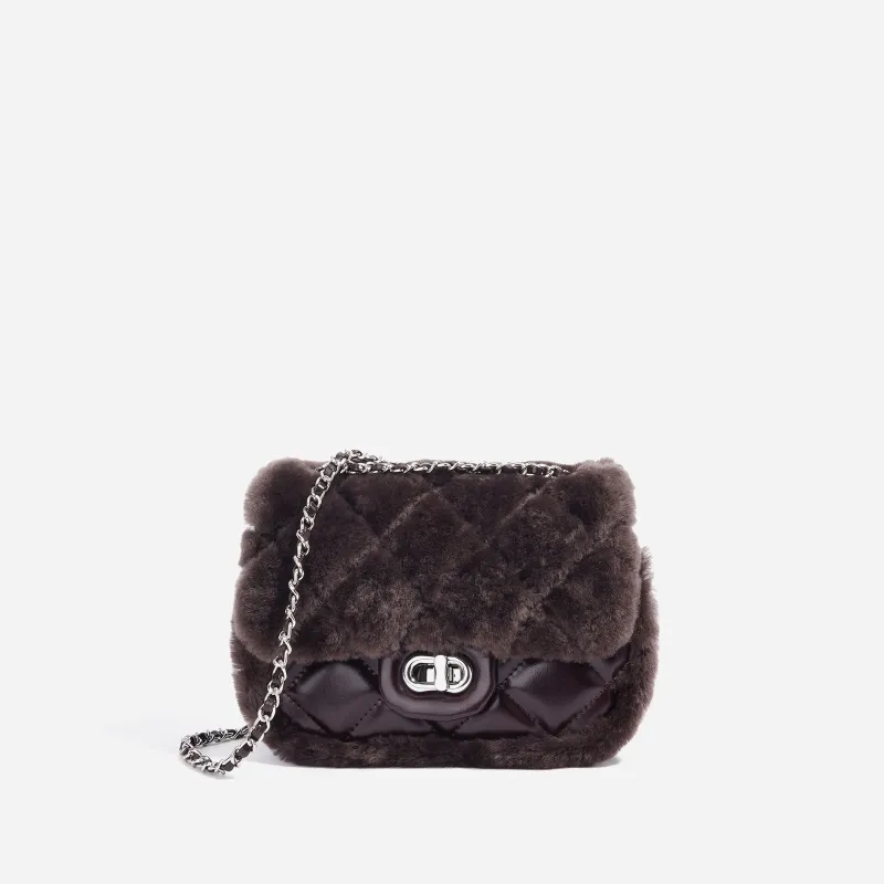COURONNE Cow Leather Shoulder Bag Regular Women's Multicolor-5
