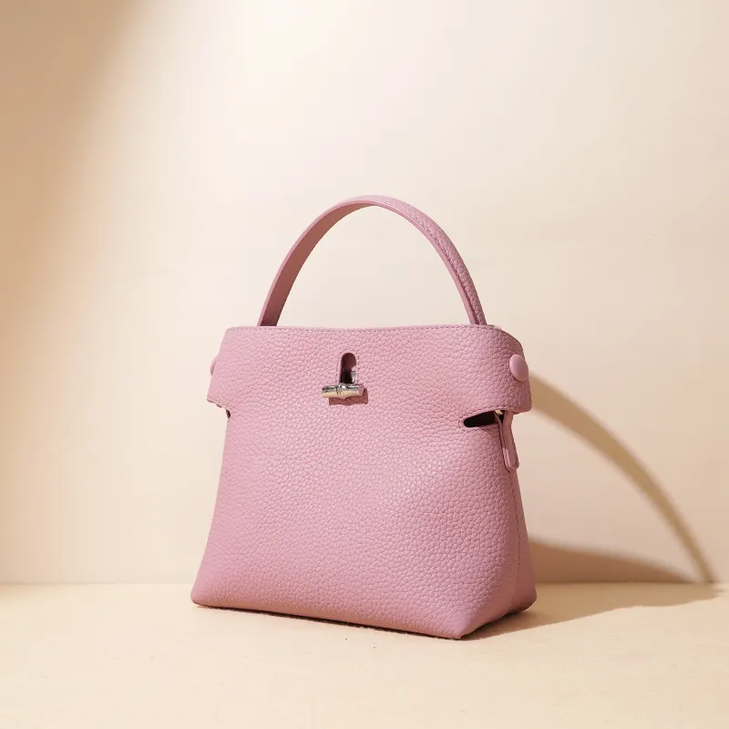 COURONNE Cow Leather Crossbody Bag, Bucket Bag, Handbag Regular Women's Multicolor-15