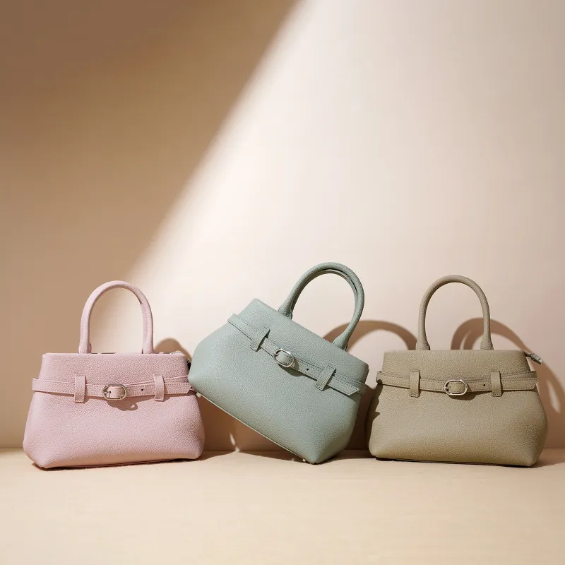 COURONNE Top Grain Cow Leather Kelly Bag Handbag Regular Women's Multicolor-14