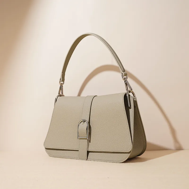 COURONNE Top Grain Cow Leather One Shoulder Handbag Women's Multicolor-12