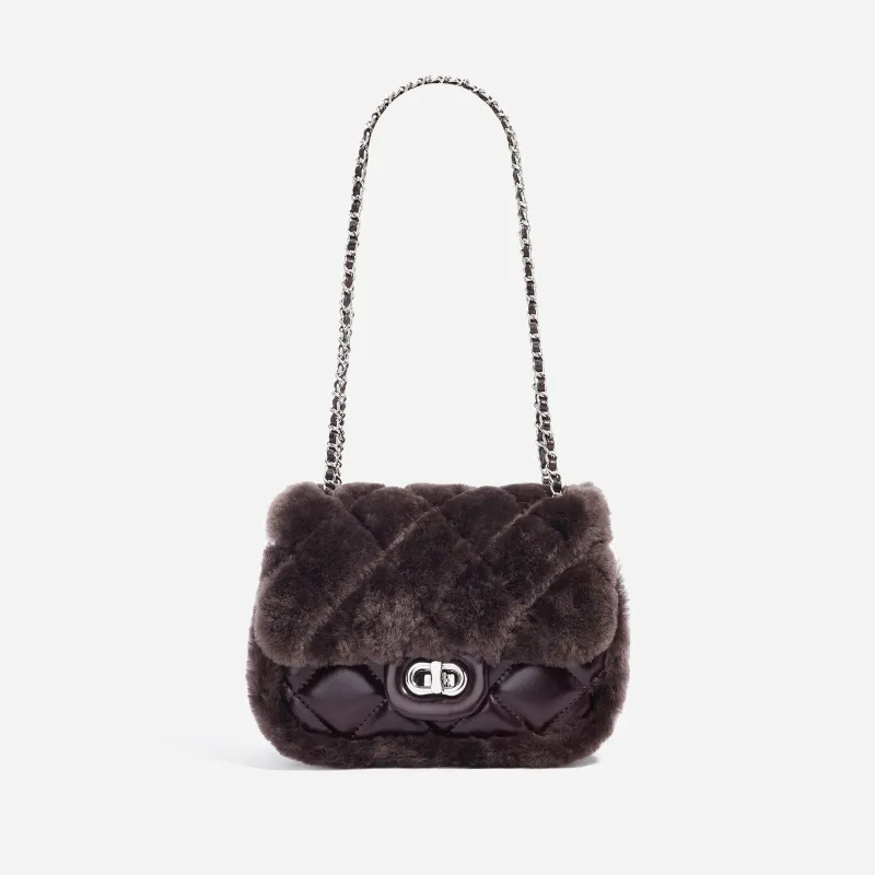 COURONNE Cow Leather Shoulder Bag Regular Women's Multicolor-3