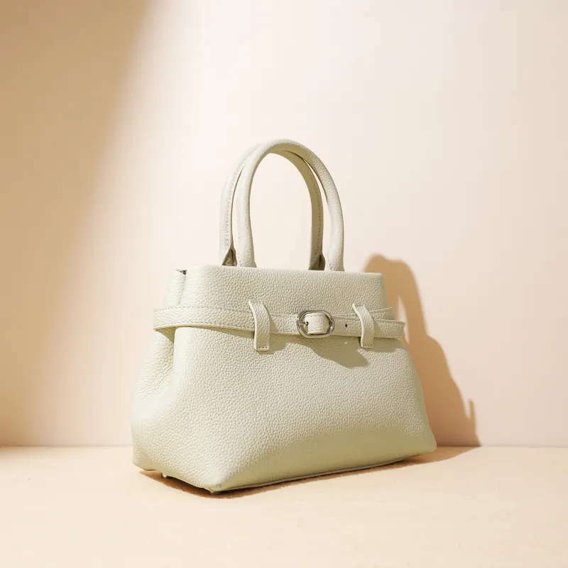 COURONNE Top Grain Cow Leather Kelly Bag Handbag Regular Women's Multicolor-31